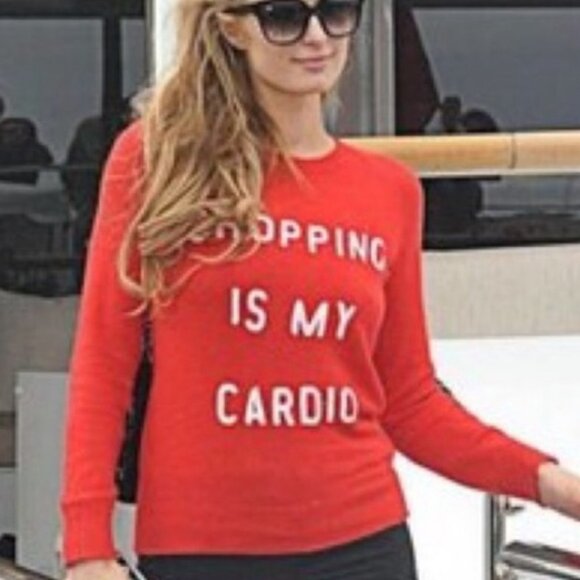 Wildfox Shopping Cardio Size XS Sweater Alpaca Blend - Picture 2 of 8